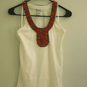 Embellished Sweater Tank